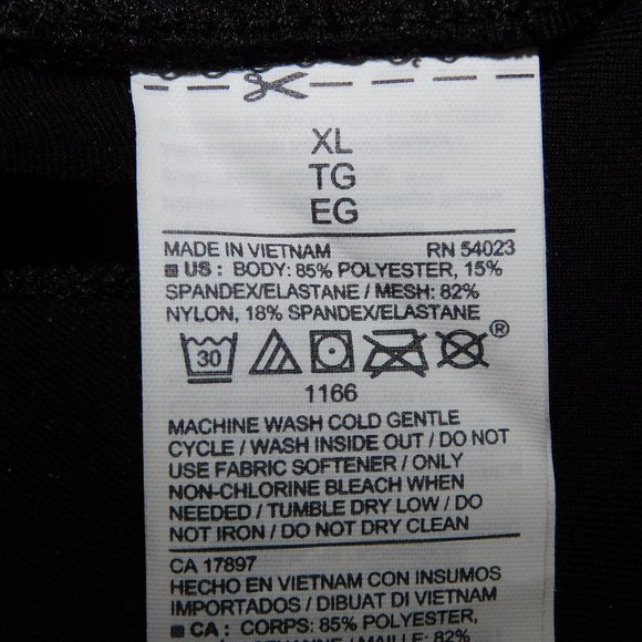 Old Navy Active Wear Womens XL Black Gold Palm Tree Crop leggings - Picture 3 of 11